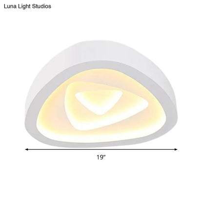 DecorBites™ DecorBites™ Nordic Style Triangle Ceiling Light - Acrylic White LED with Remote Control Dimming (16.5" or 19"/20.5" Width)