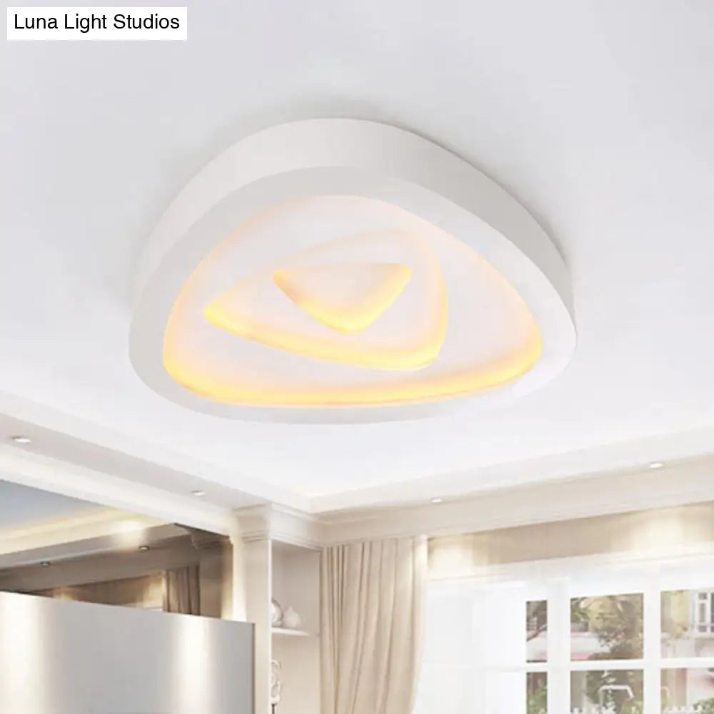 DecorBites™ DecorBites™ Nordic Style Triangle Ceiling Light - Acrylic White LED with Remote Control Dimming (16.5" or 19"/20.5" Width)