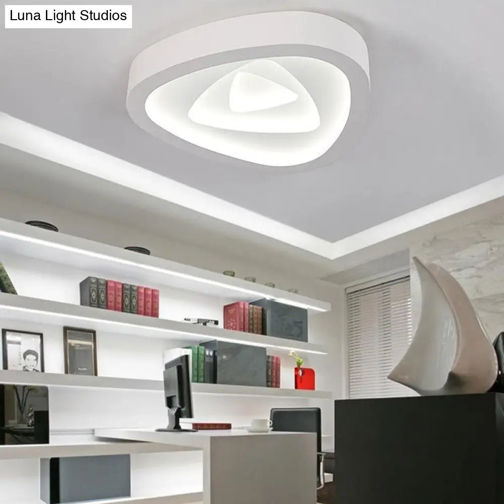 DecorBites™ DecorBites™ Nordic Style Triangle Ceiling Light - Acrylic White LED with Remote Control Dimming (16.5" or 19"/20.5" Width)
