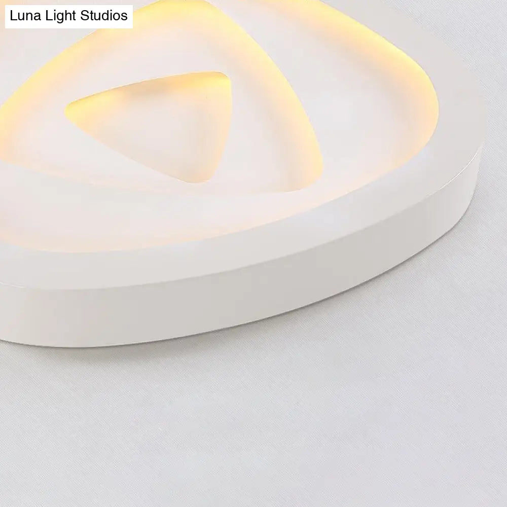 DecorBites™ DecorBites™ Nordic Style Triangle Ceiling Light - Acrylic White LED with Remote Control Dimming (16.5" or 19"/20.5" Width)