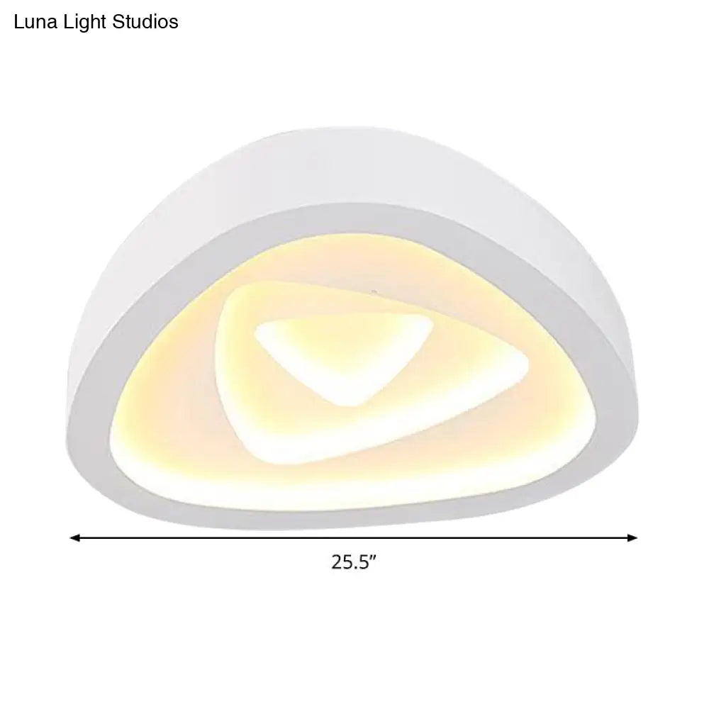 DecorBites™ DecorBites™ Nordic Style Triangle Ceiling Light - Acrylic White LED with Remote Control Dimming (16.5" or 19"/20.5" Width)
