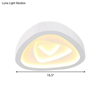 DecorBites™ DecorBites™ Nordic Style Triangle Ceiling Light - Acrylic White LED with Remote Control Dimming (16.5" or 19"/20.5" Width)