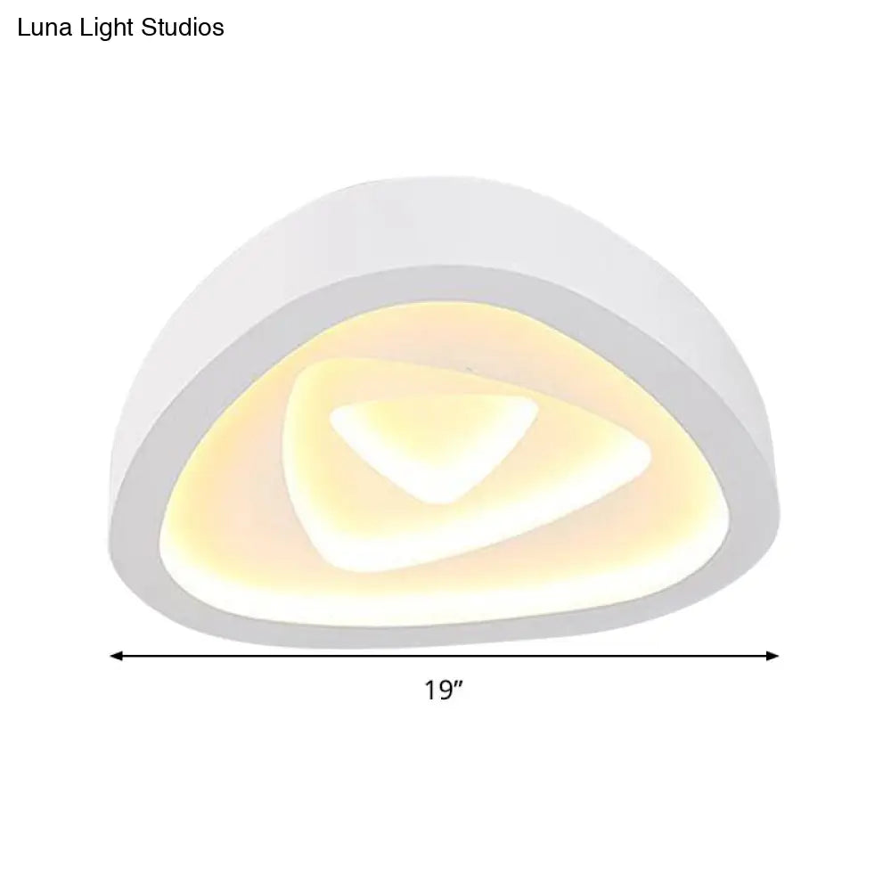 DecorBites™ DecorBites™ Nordic Style Triangle Ceiling Light - Acrylic White LED with Remote Control Dimming (16.5" or 19"/20.5" Width)