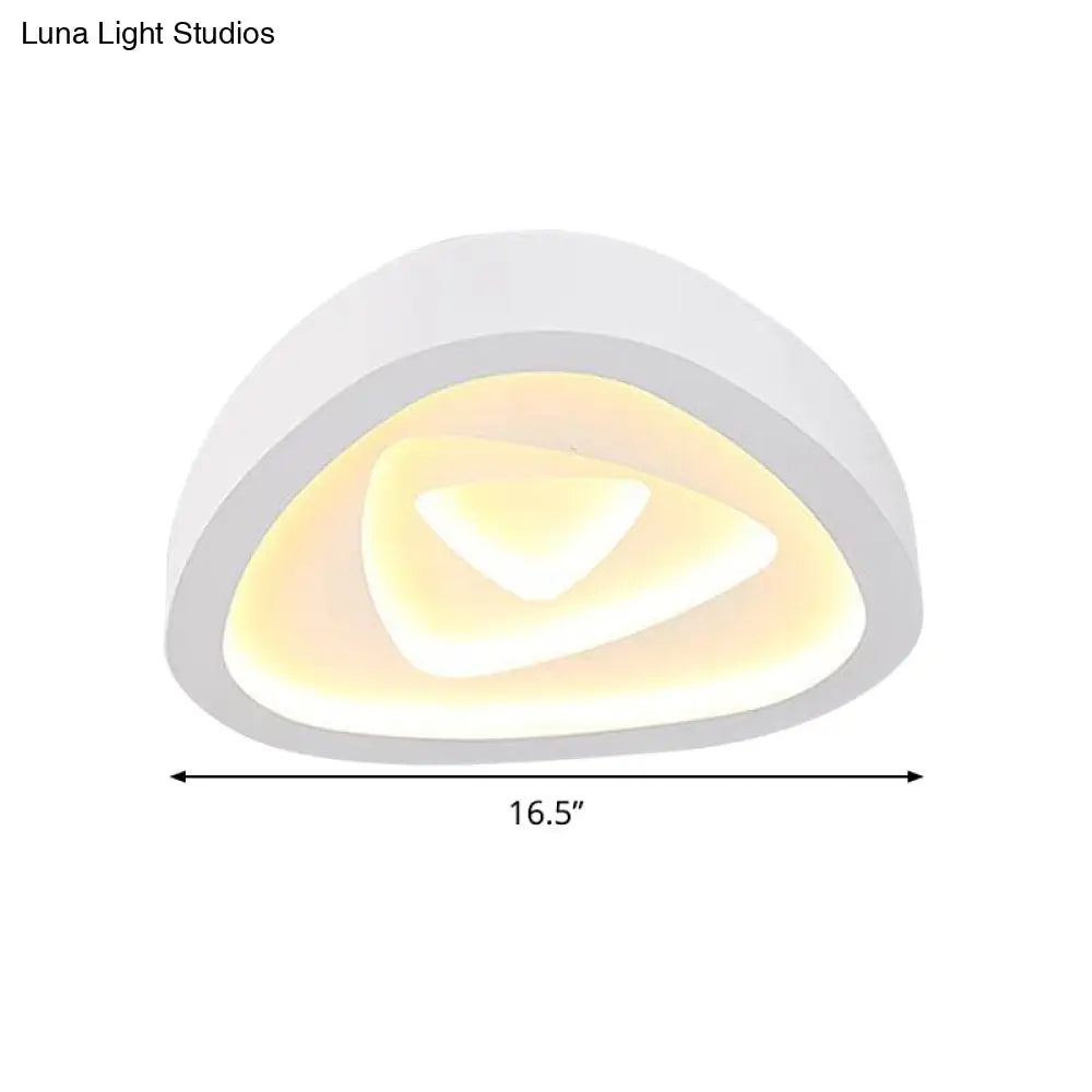DecorBites™ DecorBites™ Nordic Style Triangle Ceiling Light - Acrylic White LED with Remote Control Dimming (16.5" or 19"/20.5" Width)