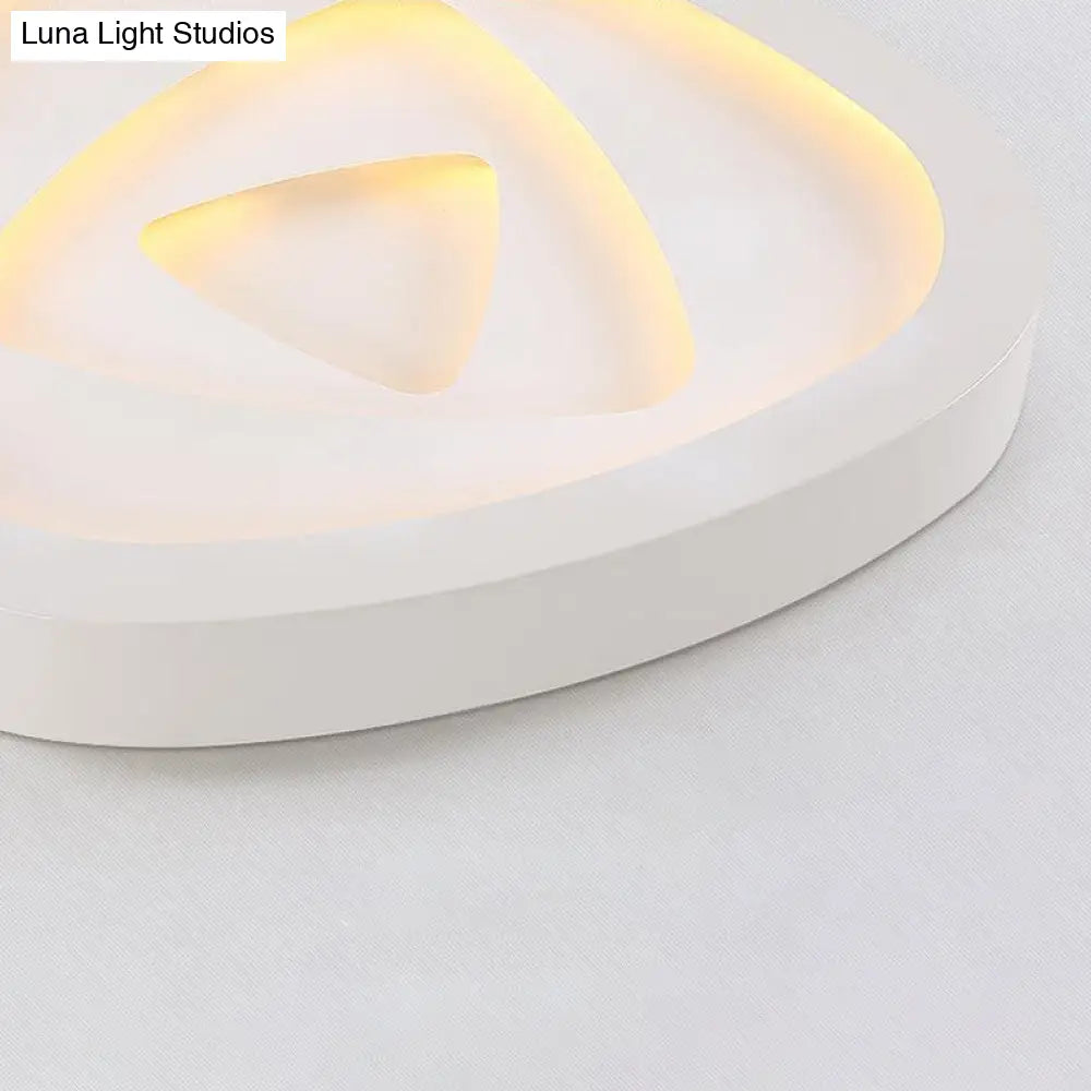 DecorBites™ DecorBites™ Nordic Style Triangle Ceiling Light - Acrylic White LED with Remote Control Dimming (16.5" or 19"/20.5" Width)