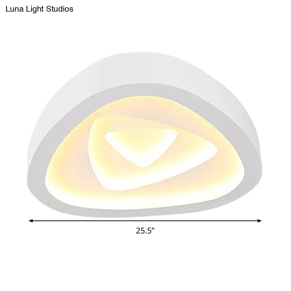 DecorBites™ DecorBites™ Nordic Style Triangle Ceiling Light - Acrylic White LED with Remote Control Dimming (16.5" or 19"/20.5" Width)