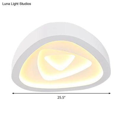 DecorBites™ DecorBites™ Nordic Style Triangle Ceiling Light - Acrylic White LED with Remote Control Dimming (16.5" or 19"/20.5" Width)