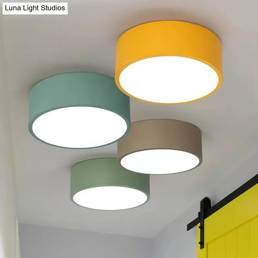 DecorBites™ DecorBites™ Nordic Stylish Acrylic Round Small Ceiling Lamp for Kindergarten Bathroom