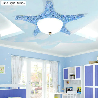 DecorBites™ DecorBites™ Nordic Stylish Starfish Kid's Flush Mount Ceiling Light Fixture