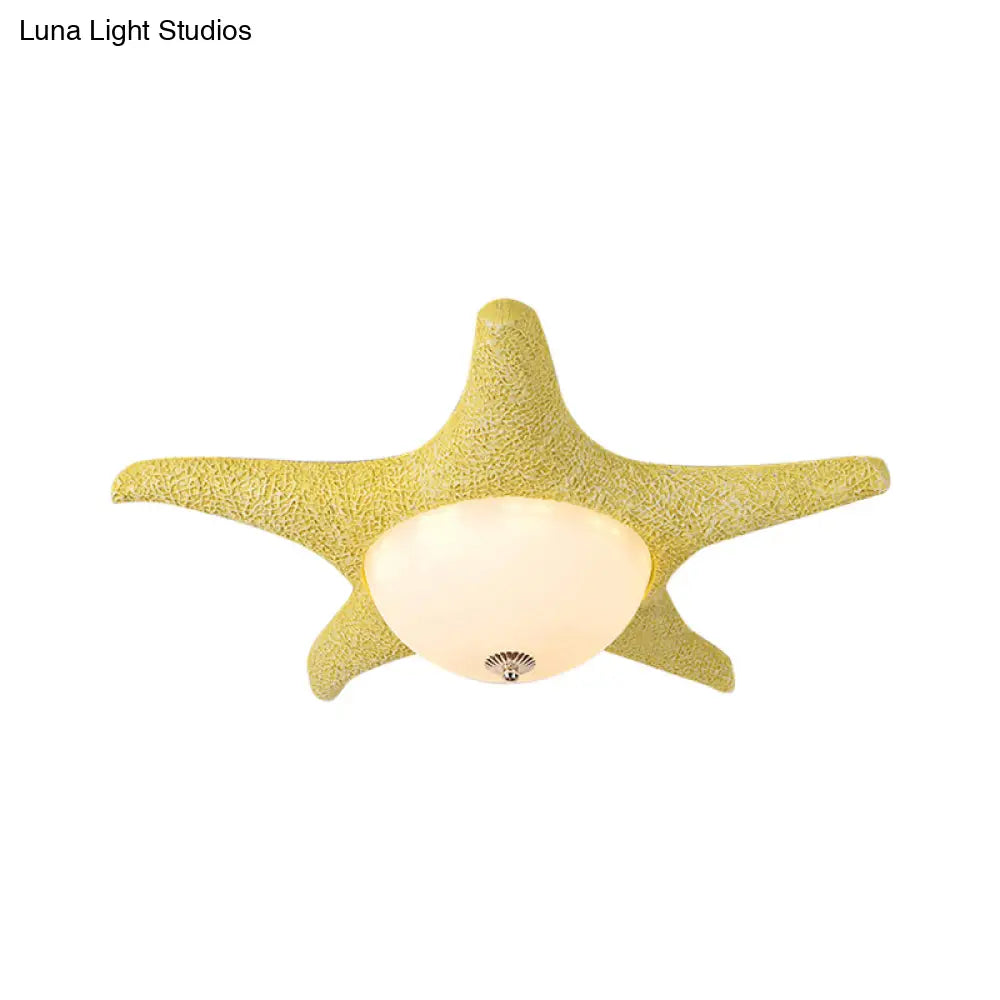DecorBites™ DecorBites™ Nordic Stylish Starfish Kid's Flush Mount Ceiling Light Fixture