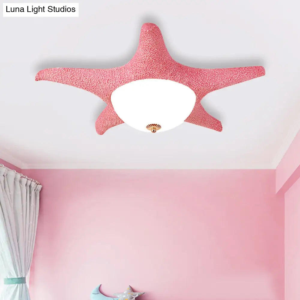 DecorBites™ DecorBites™ Nordic Stylish Starfish Kid's Flush Mount Ceiling Light Fixture