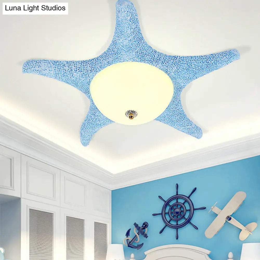 DecorBites™ DecorBites™ Nordic Stylish Starfish Kid's Flush Mount Ceiling Light Fixture