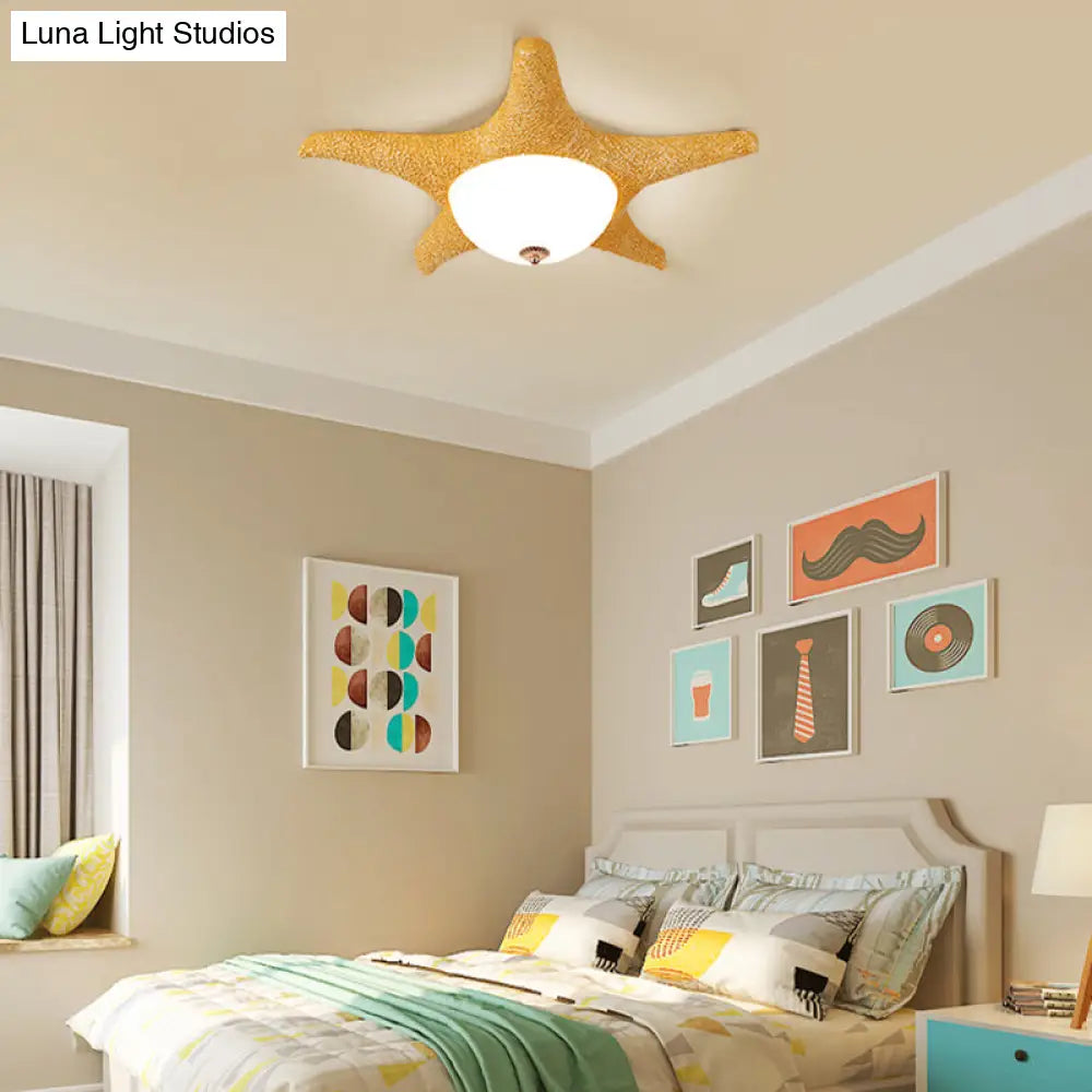 DecorBites™ DecorBites™ Nordic Stylish Starfish Kid's Flush Mount Ceiling Light Fixture