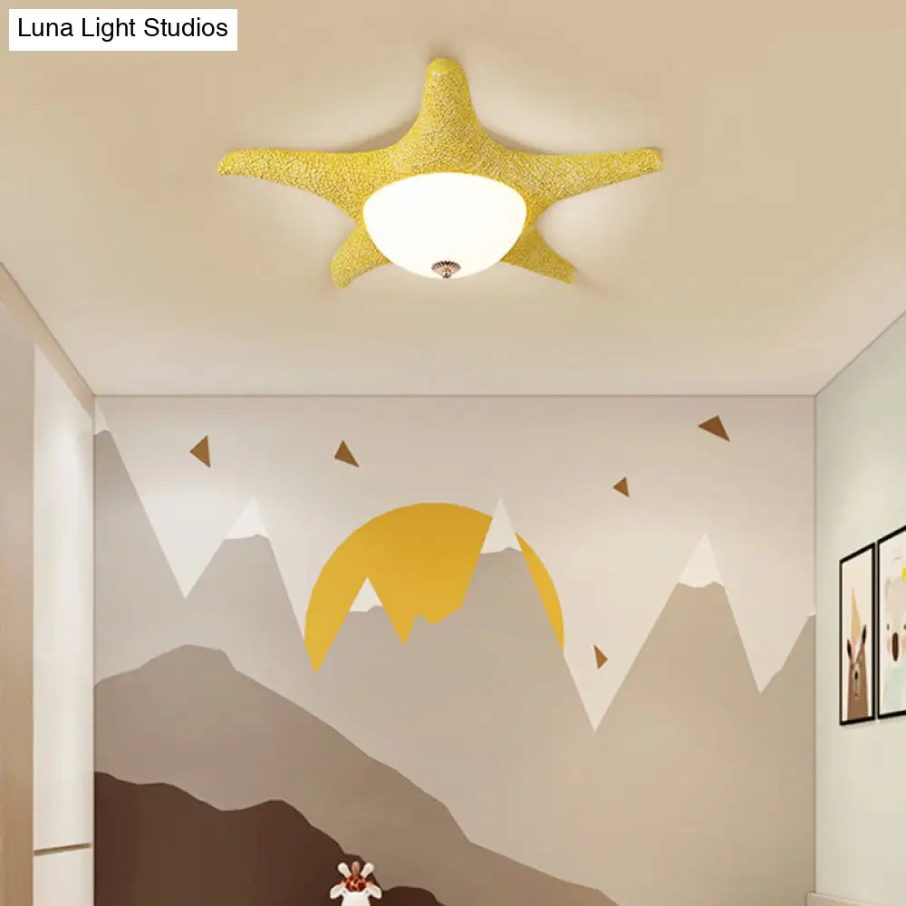 DecorBites™ DecorBites™ Nordic Stylish Starfish Kid's Flush Mount Ceiling Light Fixture