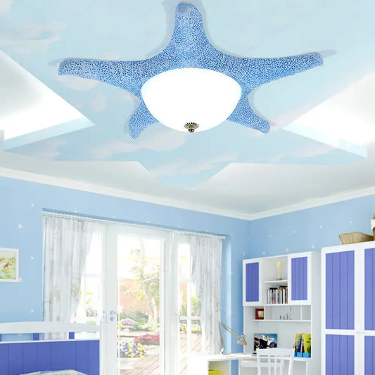 DecorBites™ DecorBites™ Nordic Stylish Starfish Kid's Flush Mount Ceiling Light Fixture