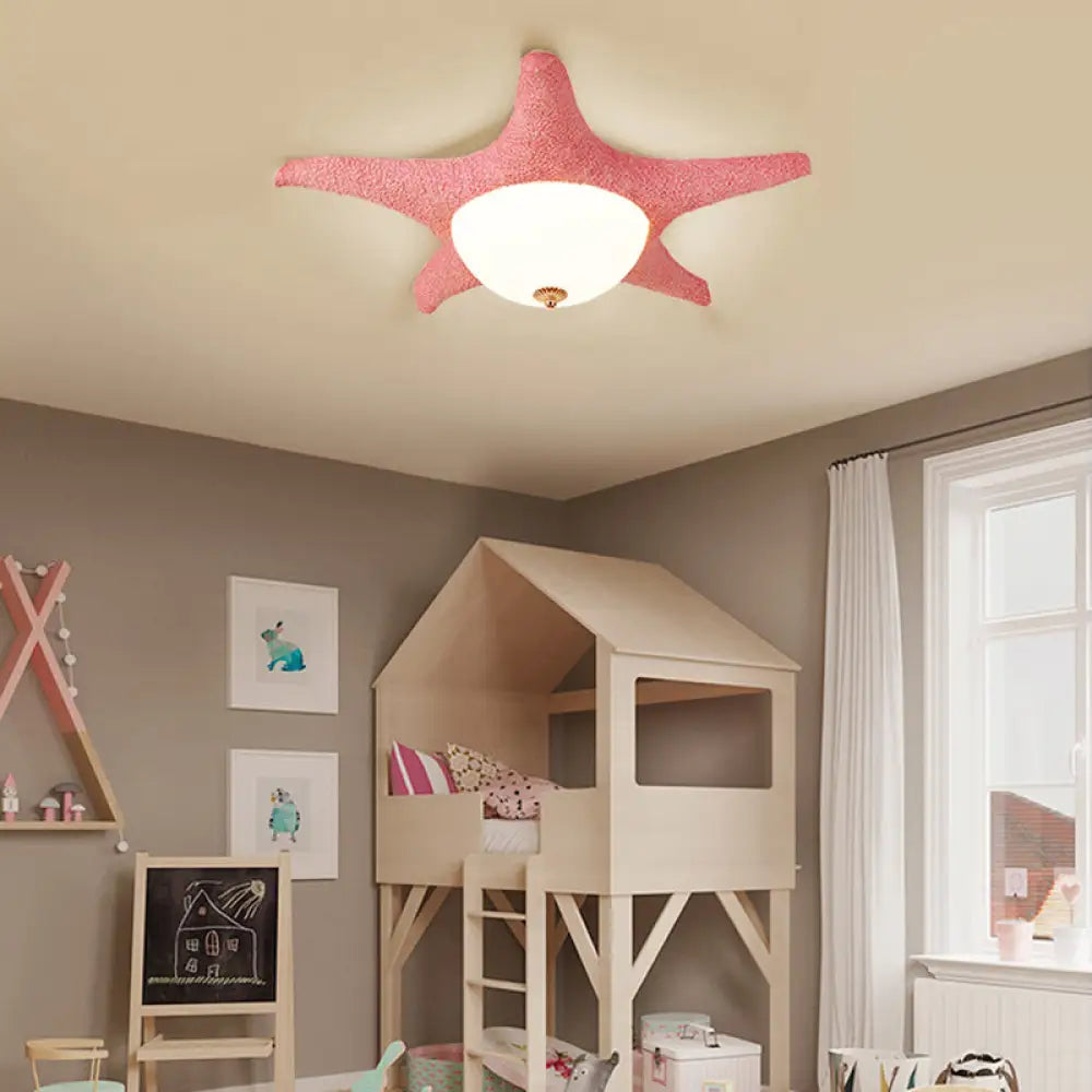 DecorBites™ DecorBites™ Nordic Stylish Starfish Kid's Flush Mount Ceiling Light Fixture