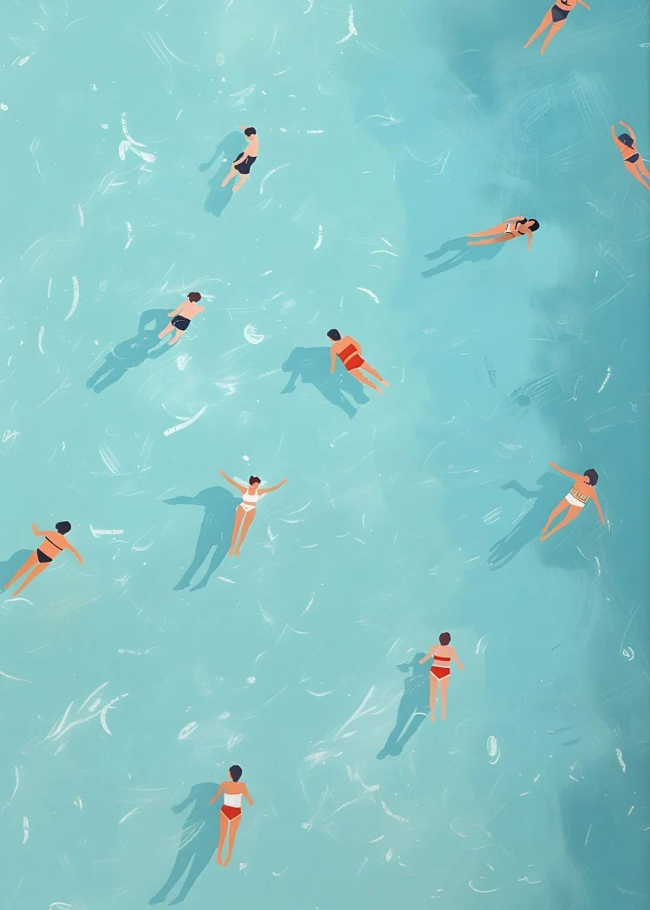 Nordic Summer Wall Art Prints for Living Room - by-9 / 20X30cm Unframed - Posters