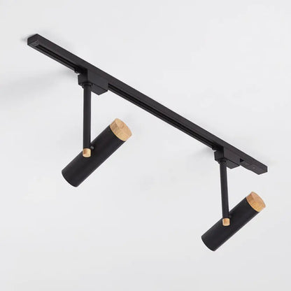 DecorBites™ DecorBites™ Nordic Tubular Spotlight with Wood Cap - Semi Flush Mount for Living Room Track Lighting