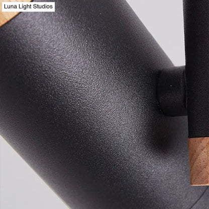 DecorBites™ DecorBites™ Nordic Tubular Spotlight with Wood Cap - Semi Flush Mount for Living Room Track Lighting