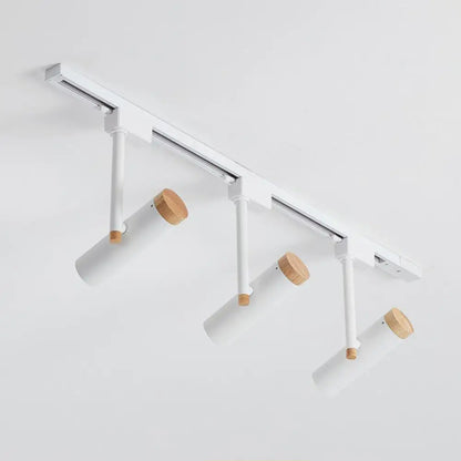 DecorBites™ DecorBites™ Nordic Tubular Spotlight with Wood Cap - Semi Flush Mount for Living Room Track Lighting