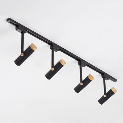 DecorBites™ DecorBites™ Nordic Tubular Spotlight with Wood Cap - Semi Flush Mount for Living Room Track Lighting