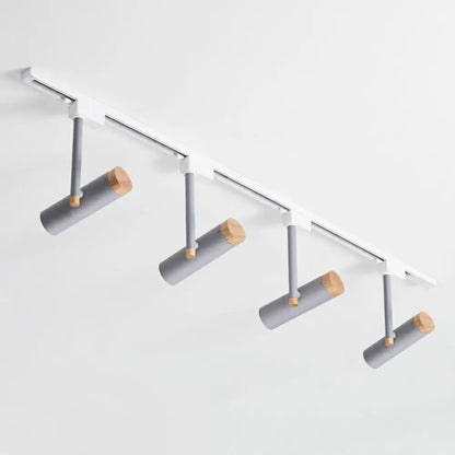 DecorBites™ DecorBites™ Nordic Tubular Spotlight with Wood Cap - Semi Flush Mount for Living Room Track Lighting