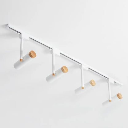 DecorBites™ DecorBites™ Nordic Tubular Spotlight with Wood Cap - Semi Flush Mount for Living Room Track Lighting