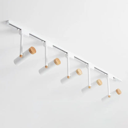 DecorBites™ DecorBites™ Nordic Tubular Spotlight with Wood Cap - Semi Flush Mount for Living Room Track Lighting