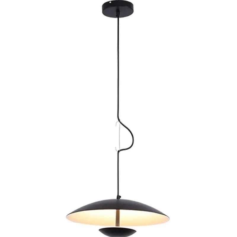 Nordic Wood Grain Black Ring Pendant Light - Decorbites