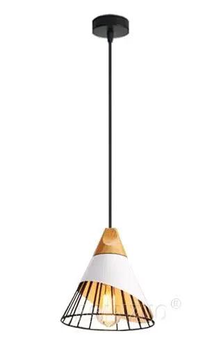 Nordic Wood Hanging Lights - White