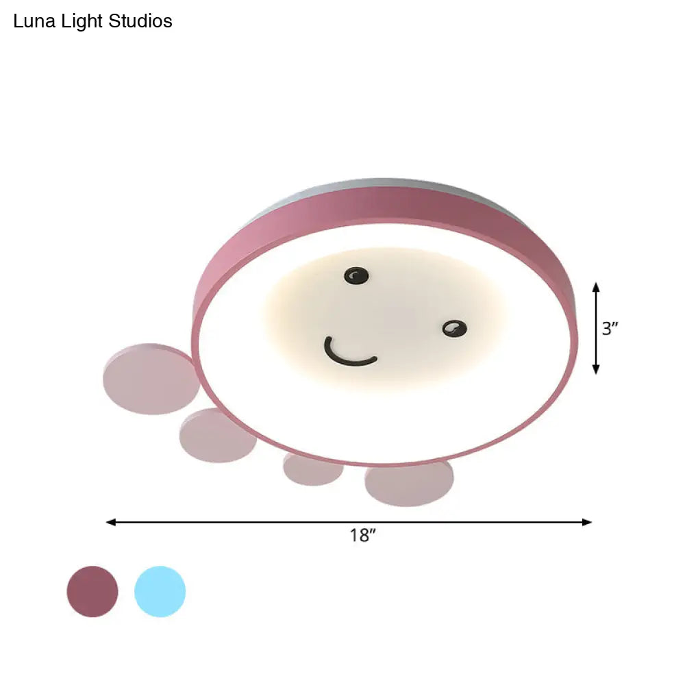 DecorBites™ DecorBites™ Octopus Acrylic Ceiling Light for Nursery School in Kids Pink/Blue