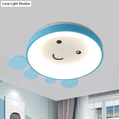 DecorBites™ DecorBites™ Octopus Acrylic Ceiling Light for Nursery School in Kids Pink/Blue