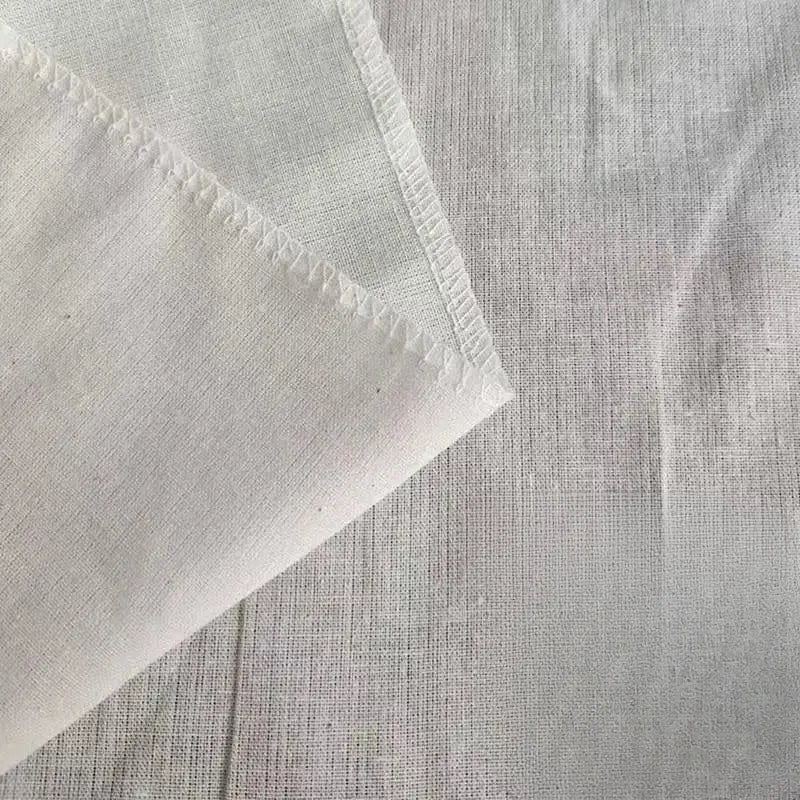 Lightweight off-white cotton tofu maker cloth with subtle woven texture and finished edges for homemade cheese decorbites cotton tofu