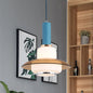 Opal Glass Macaron Gourd Pendant Light in Pink/Light Blue/Gold for Dining Room Ceiling