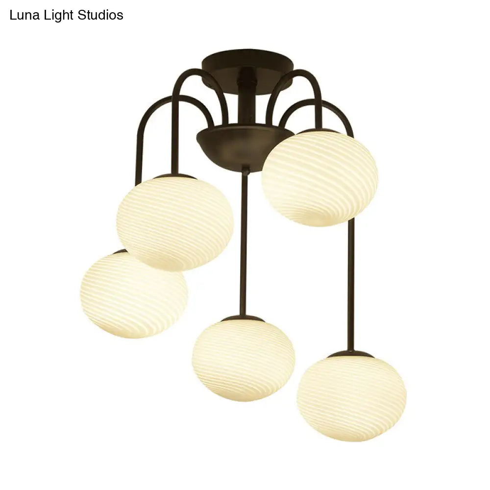 DecorBites™ DecorBites™ Opal Glass Nordic LED Flush Mount Ceiling Light for Dining Room