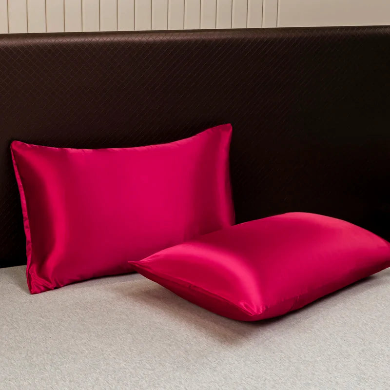 Opulent Solid Color Satin Bedding Set