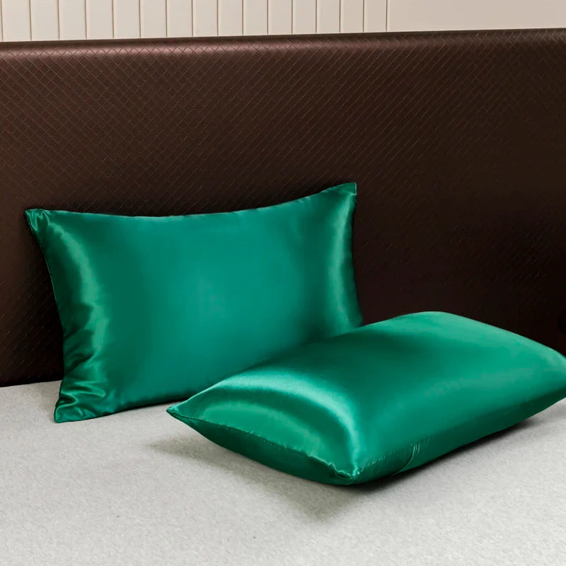 Opulent Solid Color Satin Bedding Set