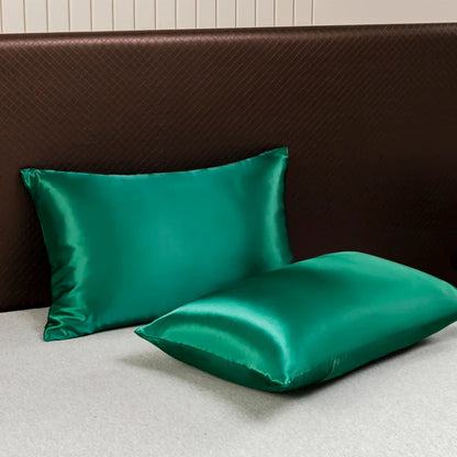 Opulent Solid Color Satin Bedding Set