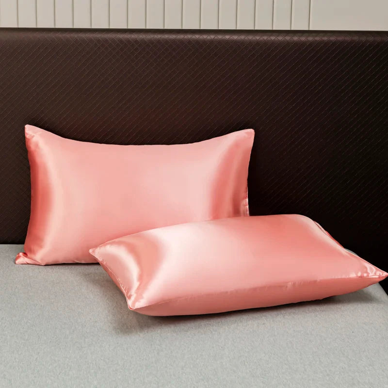 Opulent Solid Color Satin Bedding Set