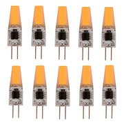 Orange g4 led bulb 220v cob lights pack of 10 with clear glass casing and metallic base for living room decorbites g4 led