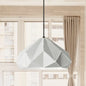 Origami Metal Hanging Pendant Light - Contemporary 1-Light Ceiling Light in Blue/Pink/Yellow