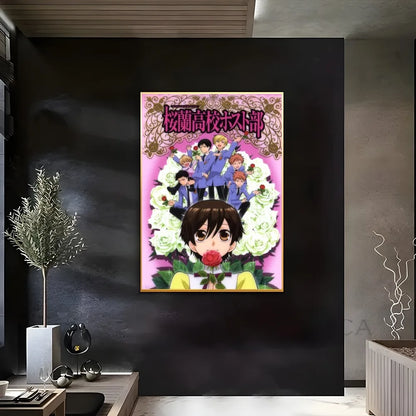 Ouran High School Host Club Pink Poster - Posters