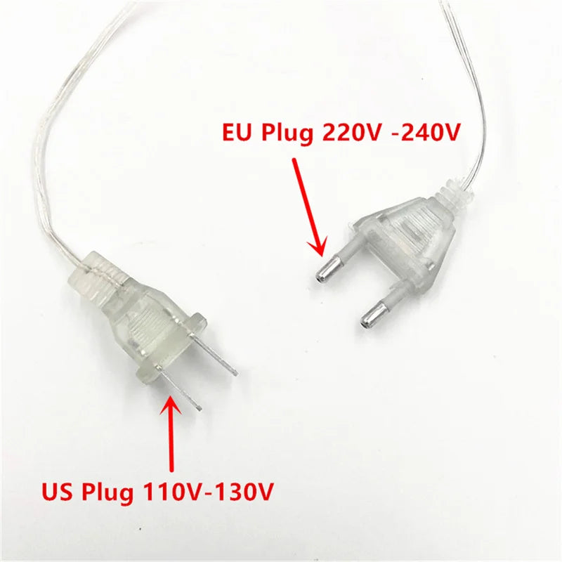 Outdoor Christmas Waterfall Lights 5M Curtain String