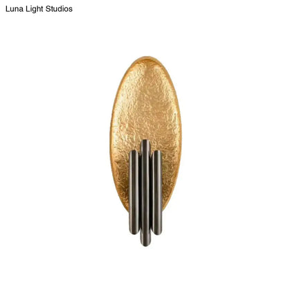 DecorBites™ DecorBites™ Oval Sconce Fixture: Simplicity 2-Light Metal Wall Mount Lamp for Living Room with Tube Shade