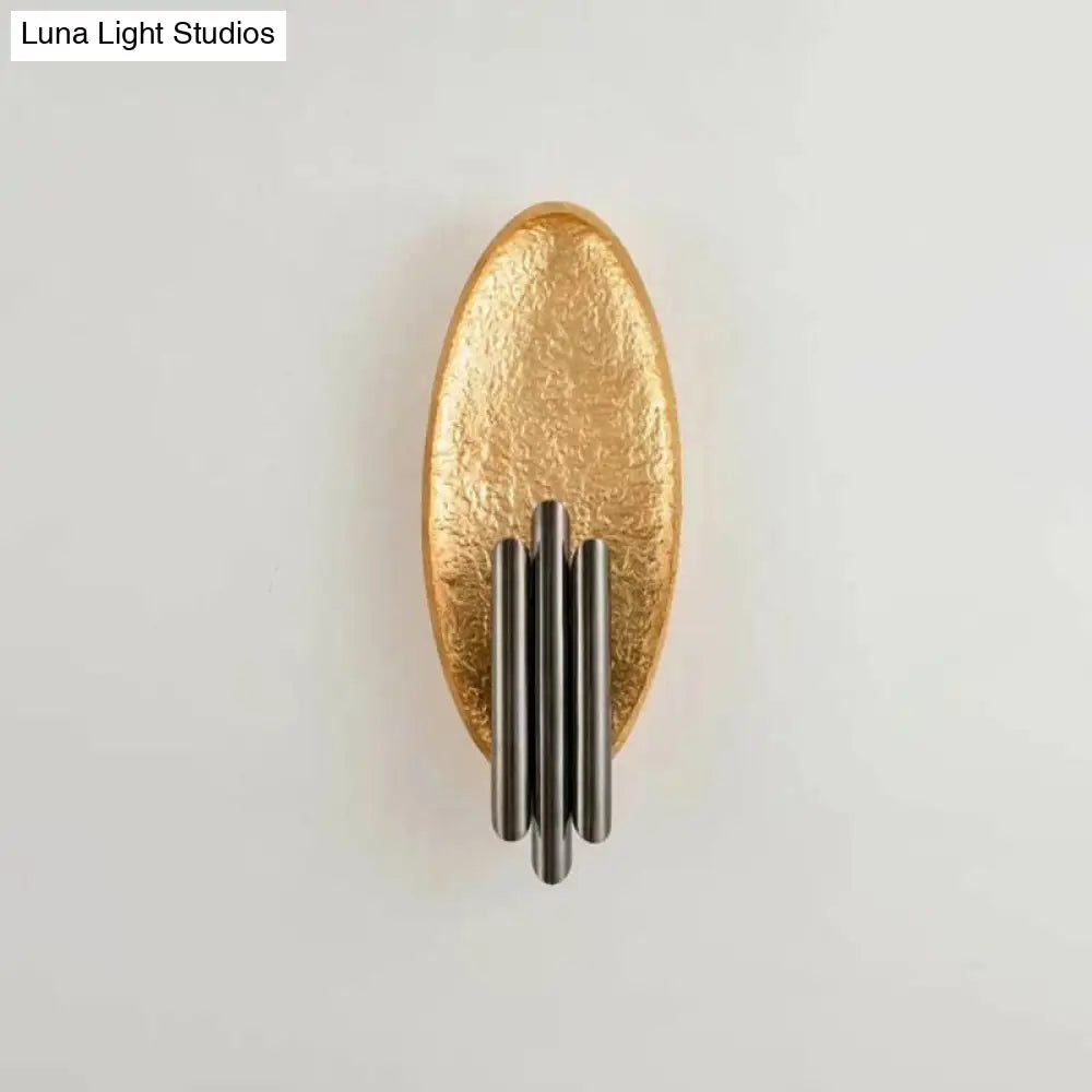 DecorBites™ DecorBites™ Oval Sconce Fixture: Simplicity 2-Light Metal Wall Mount Lamp for Living Room with Tube Shade