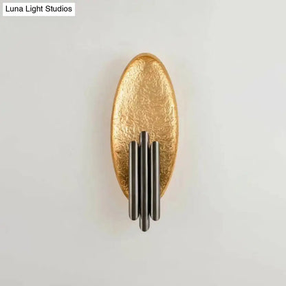 DecorBites™ DecorBites™ Oval Sconce Fixture: Simplicity 2-Light Metal Wall Mount Lamp for Living Room with Tube Shade