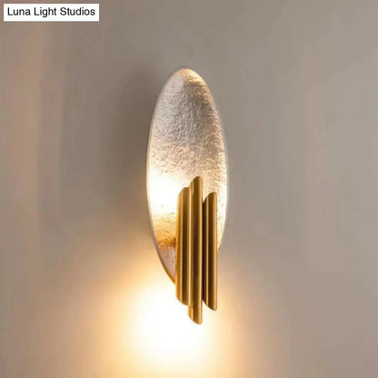 DecorBites™ DecorBites™ Oval Sconce Fixture: Simplicity 2-Light Metal Wall Mount Lamp for Living Room with Tube Shade