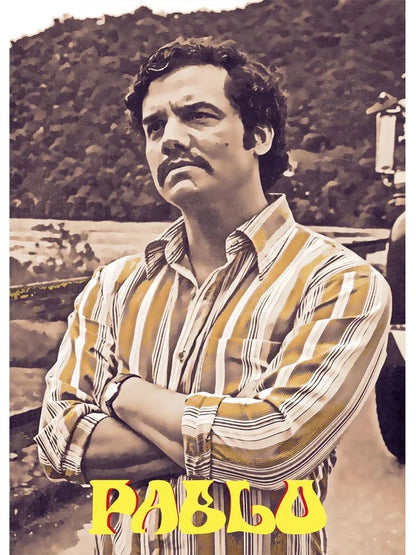 Pablo Escobar Drug Lord Canvas Wall Art - X / 20x30cm No Frame - Posters