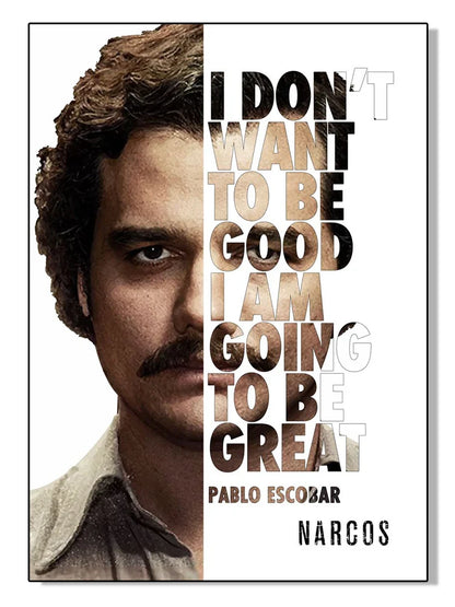 Pablo Escobar Drug Lord Canvas Wall Art - Z / 30x40cm No Frame - Posters