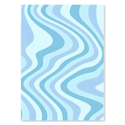 Pastel Abstract Flower Wall Art Prints for Home - 24 / 20x30cm No Frame - Posters